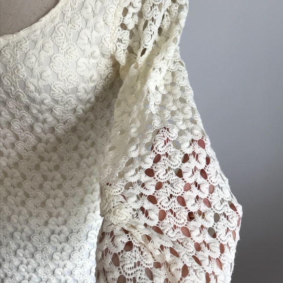 AUW - Long Sleeve Cream Knit top - Picture 5 of 7